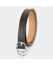 Lucky Charm                         Women's Black Polyurethane Belt