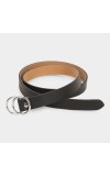 Lucky Charm                         Women's Black Polyurethane Belt