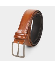 Black Tie                         Men's Brown Polyurethane Formal Belt