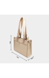 Lucky Charm                         Women's Beige Polyurethane Tote Bag