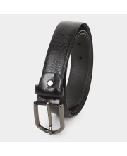 Black Tie                         Men's Black Polyurethane Casual Belt