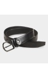 Black Tie                         Men's Black Polyurethane Casual Belt