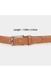Black Tie                         Men's Tan Polyurethane Casual Belt