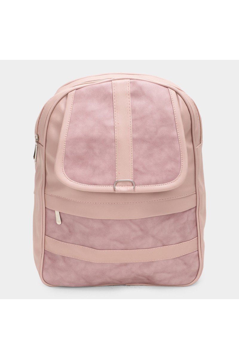 Brink                         Women's Pink Polyurethane Backpack