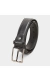 Black Tie                         Men's Black Polyurethane Formal Belt