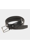 Black Tie                         Men's Black Polyurethane Formal Belt