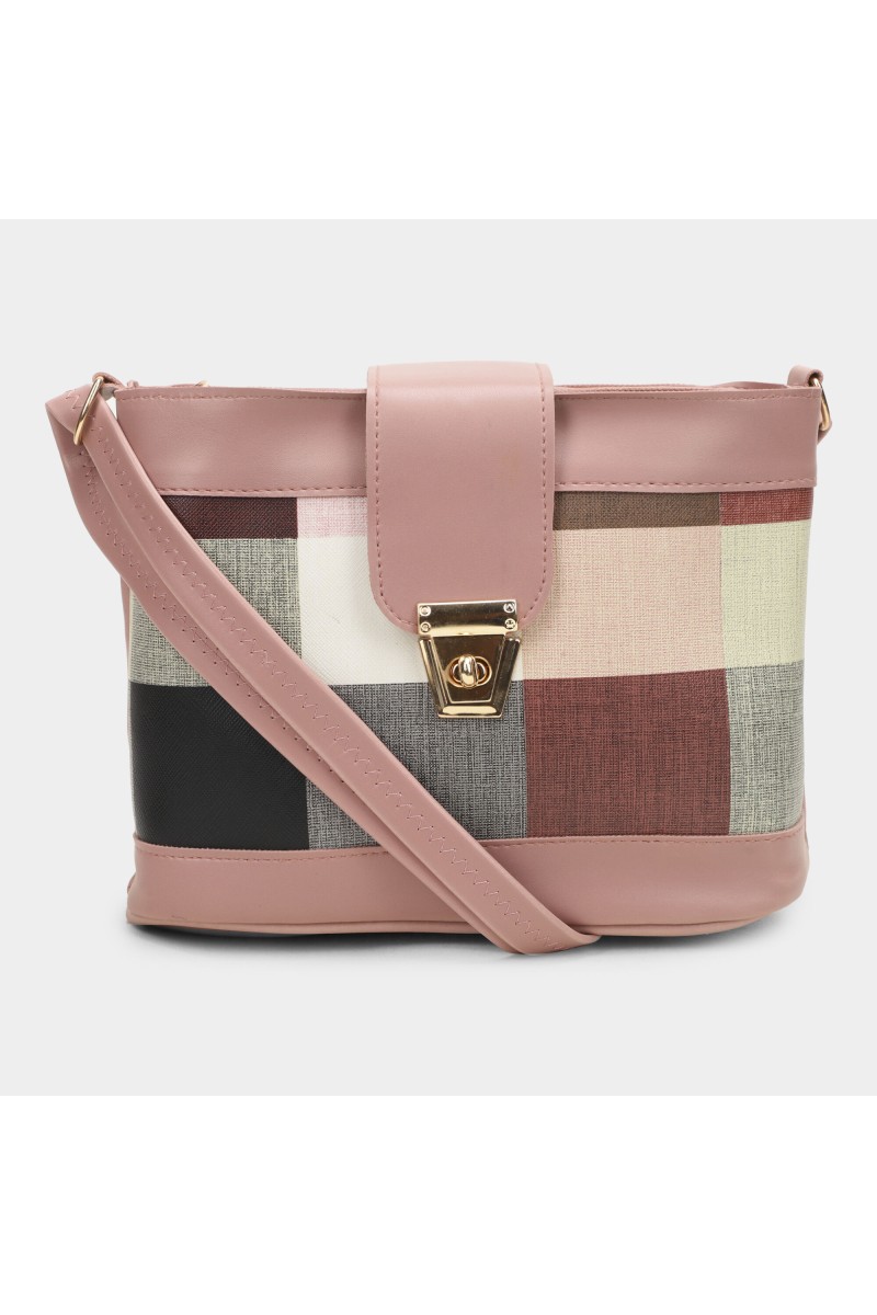 Lucky Charm                         Women's Pink Polyurethane Handbag