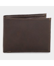 Brink                         Men's Brown Polyurethane Wallet