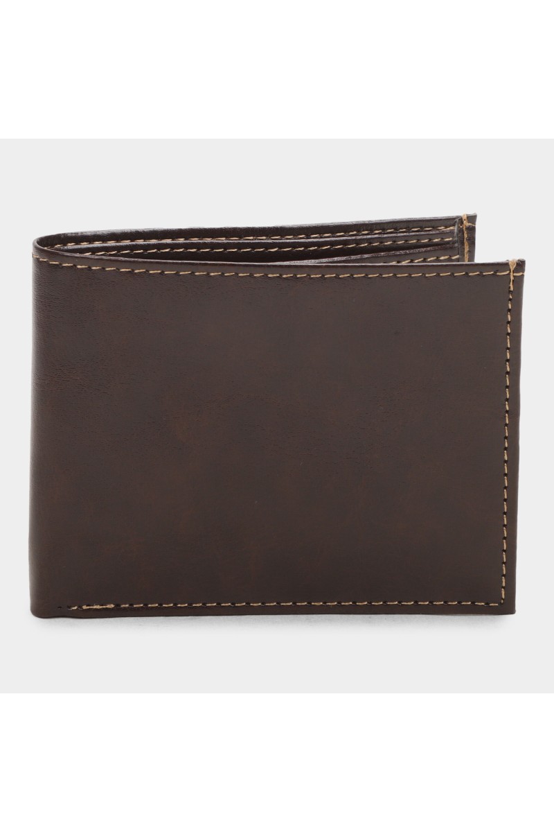 Brink                         Men's Brown Polyurethane Wallet