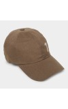 Men's Brown Cotton Cap