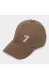 Men's Brown Cotton Cap