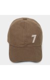 Men's Brown Cotton Cap