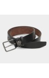 Black Tie                         Men's Black Polyurethane Belt