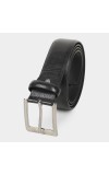 Black Tie                         Men's Black Polyurethane Belt