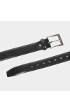 Black Tie                         Men's Black Polyurethane Belt