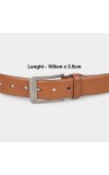 Black Tie                         Men's Brown Polyurethane Belt