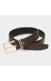 Black Tie                         Men's Black Polyurethane Belt