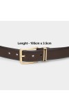 Black Tie                         Men's Black Polyurethane Belt