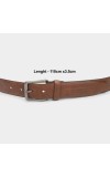 Black Tie                         Men's Brown Polyurethane Belt