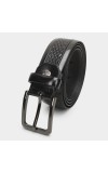 Black Tie                         Men's Black Polyurethane Belt