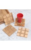 Beautiful Pattern Modern Wooden Coasters - Pack of 4