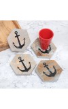 Adorning Coasters Made from F-est-Quality Wood - Pack of 4