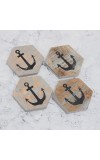 Adorning Coasters Made from F-est-Quality Wood - Pack of 4