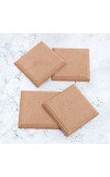 Modern Brown Tea Wooden Coasters - Pack of 4
