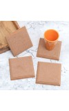 Modern Brown Tea Wooden Coasters - Pack of 4