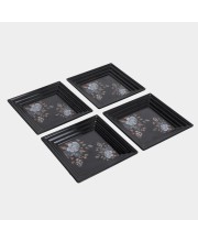 Home Finery                          Melamine Snack Plate Set of 4